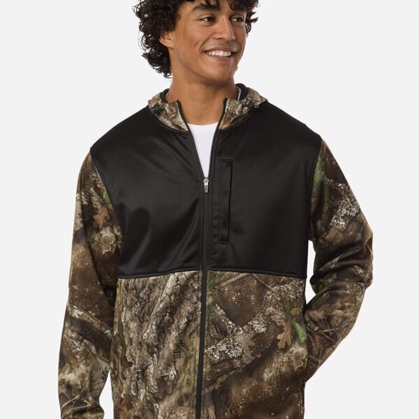 Unisex Realtree® Performance Colorblocked Full-Zip Hooded Sweatshirt Thumbnail