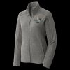 Women's Heather Microfleece Full Zip Jacket Thumbnail