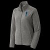 Women's Heather Microfleece Full Zip Jacket Thumbnail