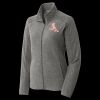 Women's Heather Microfleece Full Zip Jacket Thumbnail