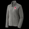 Women's Heather Microfleece Full Zip Jacket Thumbnail