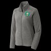Women's Heather Microfleece Full Zip Jacket Thumbnail