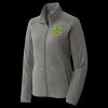 Women's Heather Microfleece Full Zip Jacket Thumbnail