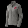 Women's Heather Microfleece Full Zip Jacket Thumbnail