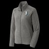 Women's Heather Microfleece Full Zip Jacket Thumbnail