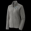 Women's Heather Microfleece Full Zip Jacket Thumbnail
