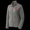 Women's Heather Microfleece Full Zip Jacket Thumbnail