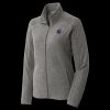 Women's Heather Microfleece Full Zip Jacket Thumbnail
