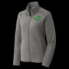 Women's Heather Microfleece Full Zip Jacket Thumbnail