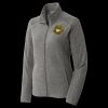 Women's Heather Microfleece Full Zip Jacket Thumbnail