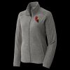 Women's Heather Microfleece Full Zip Jacket Thumbnail