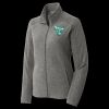 Women's Heather Microfleece Full Zip Jacket Thumbnail