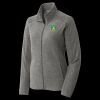 Women's Heather Microfleece Full Zip Jacket Thumbnail