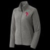 Women's Heather Microfleece Full Zip Jacket Thumbnail