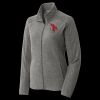 Women's Heather Microfleece Full Zip Jacket Thumbnail