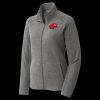 Women's Heather Microfleece Full Zip Jacket Thumbnail