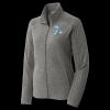 Women's Heather Microfleece Full Zip Jacket Thumbnail