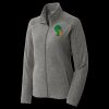 Women's Heather Microfleece Full Zip Jacket Thumbnail