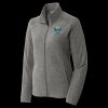 Women's Heather Microfleece Full Zip Jacket Thumbnail
