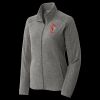 Women's Heather Microfleece Full Zip Jacket Thumbnail
