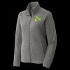 Women's Heather Microfleece Full Zip Jacket Thumbnail