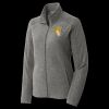 Women's Heather Microfleece Full Zip Jacket Thumbnail