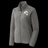 Women's Heather Microfleece Full Zip Jacket Thumbnail