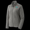 Women's Heather Microfleece Full Zip Jacket Thumbnail
