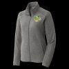 Women's Heather Microfleece Full Zip Jacket Thumbnail