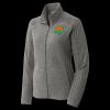 Women's Heather Microfleece Full Zip Jacket Thumbnail