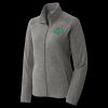 Women's Heather Microfleece Full Zip Jacket Thumbnail