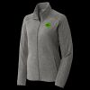Women's Heather Microfleece Full Zip Jacket Thumbnail