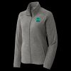 Women's Heather Microfleece Full Zip Jacket Thumbnail