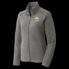 Women's Heather Microfleece Full Zip Jacket Thumbnail