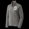 Women's Heather Microfleece Full Zip Jacket Thumbnail