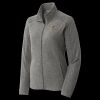 Women's Heather Microfleece Full Zip Jacket Thumbnail