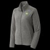 Women's Heather Microfleece Full Zip Jacket Thumbnail