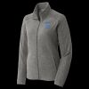 Women's Heather Microfleece Full Zip Jacket Thumbnail