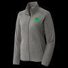 Women's Heather Microfleece Full Zip Jacket Thumbnail