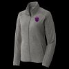 Women's Heather Microfleece Full Zip Jacket Thumbnail