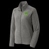 Women's Heather Microfleece Full Zip Jacket Thumbnail