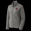 Women's Heather Microfleece Full Zip Jacket Thumbnail