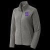 Women's Heather Microfleece Full Zip Jacket Thumbnail