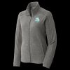 Women's Heather Microfleece Full Zip Jacket Thumbnail