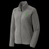 Women's Heather Microfleece Full Zip Jacket Thumbnail