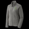 Women's Heather Microfleece Full Zip Jacket Thumbnail