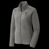 Women's Heather Microfleece Full Zip Jacket Thumbnail