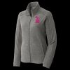 Women's Heather Microfleece Full Zip Jacket Thumbnail